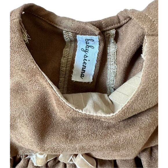 Toddler girl’s suede cloth Long-sleeve dress , 18m - Picture 2 of 5